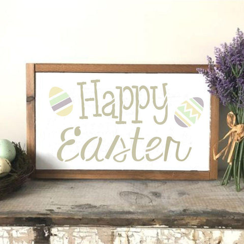 Happy Easter Craft Stencil