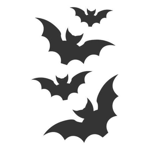 Halloween Bats Craft Stencil