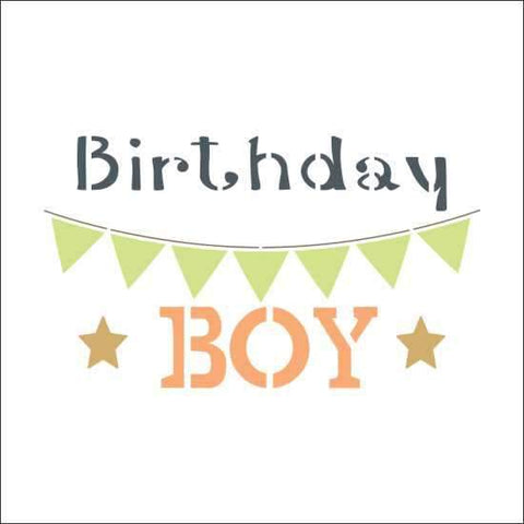Birthday Boy Stencil