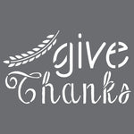 Give Thanks Wall Stencil