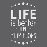 Flip Flops Wall Stencil