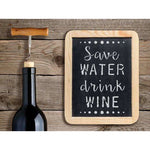 Save Water Drink Wine Stencil