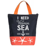 I Need Vitamin Sea Stencil Bag