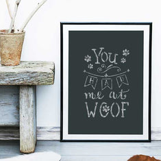 You Had Me at Woof Stencil