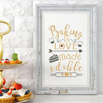Baking is Love Made Edible Craft Stencil