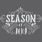 Season of Joy Holiday Stencil Detail