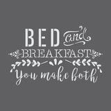 Bed & Breakfast Craft Stencil