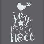 Joy Peace Noel Stencil