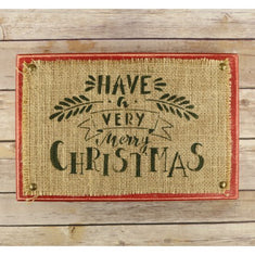 Very Merry Christmas Holiday Stencil