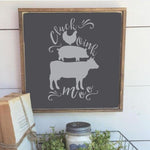 Cluck Moo Oink Accent Stencils