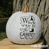 Witch Way to the Candy Halloween Craft Stencil