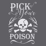 Pick Your Poison Halloween Stencil
