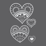 Paper Hearts Craft Stencil