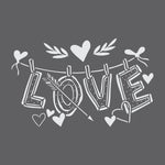 Love is in the Air Stencil