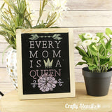 Queen Mom Craft Stencil