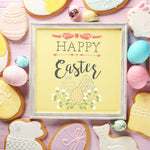 Happy Easter Craft Stencil In Picture Frame