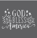 God Bless America-2 Craft Stencil