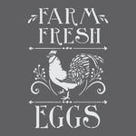 Farm Fresh Eggs Craft Stencil