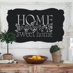 Home Sweet Home Stencil on chalkboard
