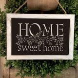 Home Sweet Home Stencil framed Artwork