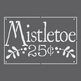 Mistletoe Sign Wall Stencil