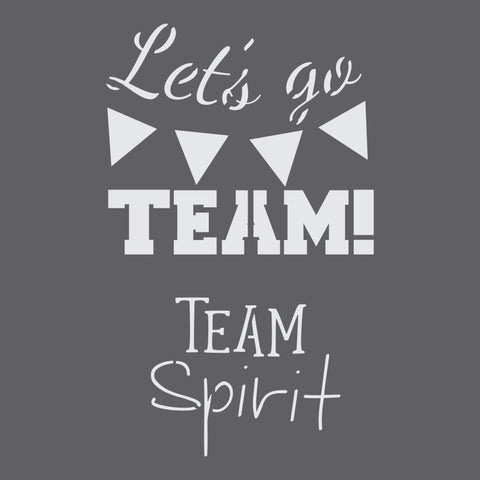 Team Spirit Stencil
