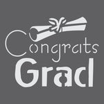 Congrats Graduate Craft Stencil