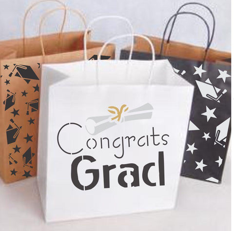 Congrats Graduate Craft Stencil