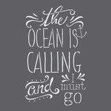 The Ocean is Calling Expression Craft Stencil