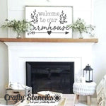 Welcome to Our Farmhouse Craft Stencil