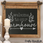 Welcome to Our Farmhouse Craft Stencil