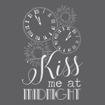 Kiss Me at Midnight Wall Stencil