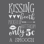 Kissing Booth Craft Stencil