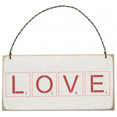 Scrabble Tiles Valentine Wall Stencil