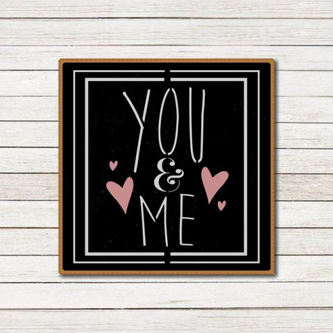 You and Me Craft Stencil
