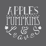 Apples and Pumpkins Craft Stencil
