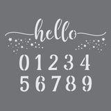 Hello to the New Year Craft Stencil