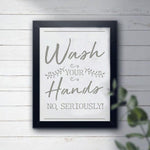 Seriously Wash Your Hands Craft Stencil