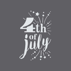 4th of July Wall Stencil. Celebrate and make your own 4th of July Crafts with stencils