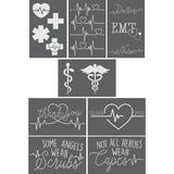 Medical Appreciation Craft 8 Piece Stencil Kit