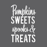 Spooks and Treats Halloween Craft Stencil
