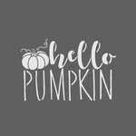 Hello Pumpkin Halloween Craft Stencil