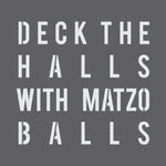 Deck the Halls with Matzo Balls Stencil