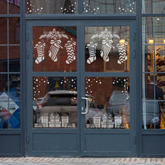 Christmas Stockings Window Stencil