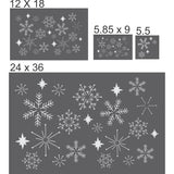 Snowflakes Window Stencil