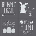 Buy your Durable Reusable 4 pack Easter Stencil Set to make crafts for your Easter Holiday