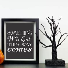 Something Wicked this Way Comes Wall Stencil