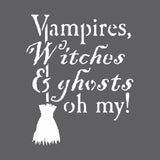Vampires Witches & Ghosts Wall Stencil