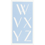 Vintage 20s Letter Stencil Set W-Z