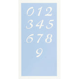 Airfoil Letter & Number Stencil Set detail image on blue mylar